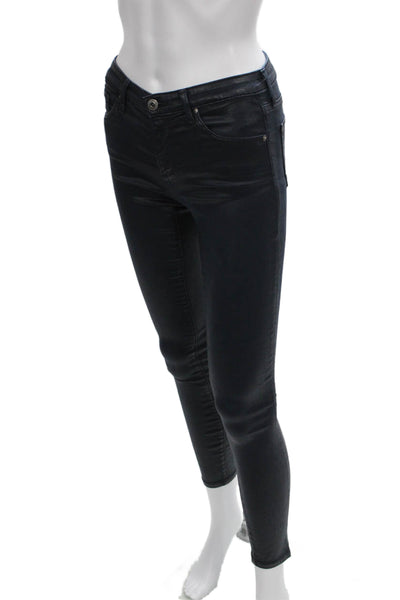 AG Adriano Goldschmied Womens Skinny Jeans Blue Size 24