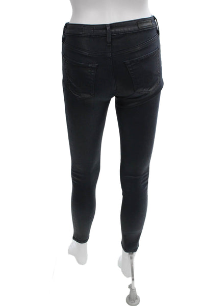 AG Adriano Goldschmied Womens Skinny Jeans Blue Size 24
