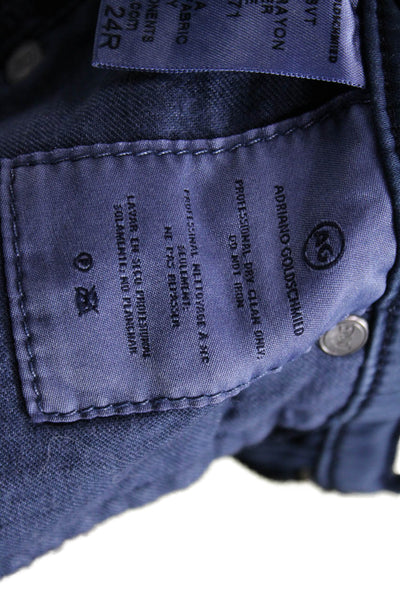 AG Adriano Goldschmied Womens Skinny Jeans Blue Size 24
