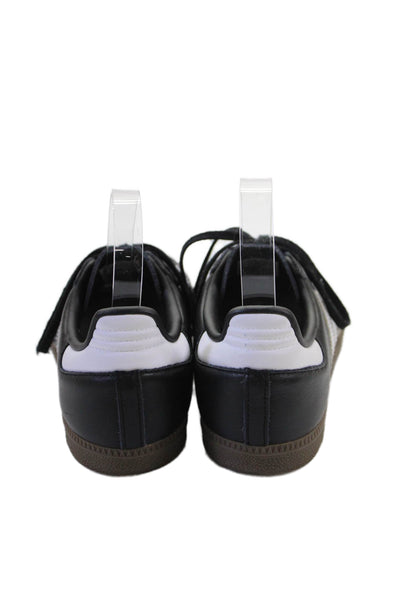 Adidas Womens Leather Low Top Samba Sneakers Black Size 5