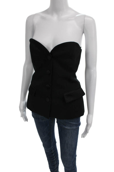 Zara Women Corset Top Sleeveless Sweetheart Neckline Black Size S