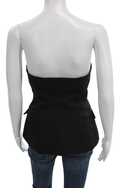 Zara Women Corset Top Sleeveless Sweetheart Neckline Black Size S