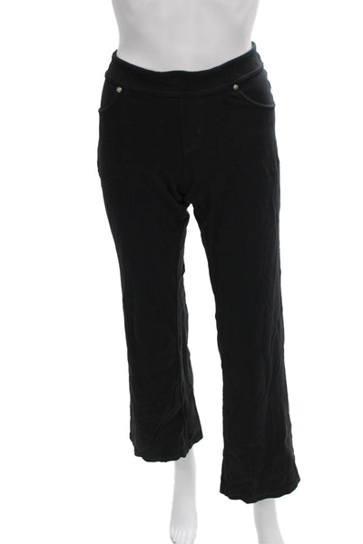 Athleta Womens Black Pull On Supplex Nylon Lycra Pants Size M
