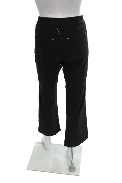 Athleta Womens Black Pull On Supplex Nylon Lycra Pants Size M