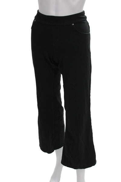 Athleta Women Capri Pants Black Supplex Nylon Lycra Size S