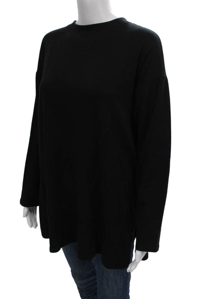 Eileen Fisher Women Tunic T Shirt Black Long Sleeve Petite Size XS