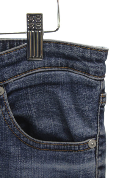 AG Women Skinny Jeans Blue Mid Rise Cotton Button Size 30