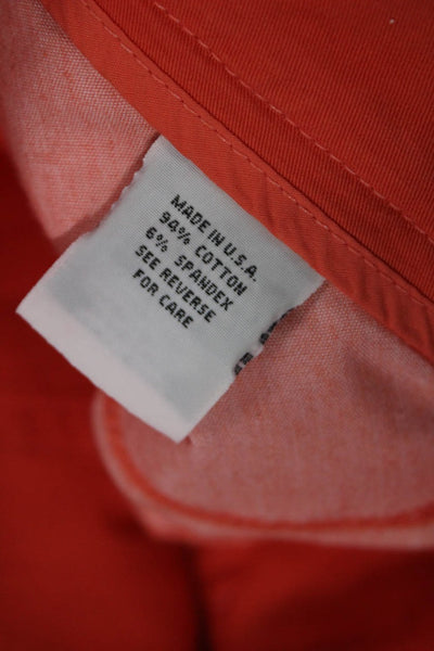 Fabrizio Gianni Jeans Womens Straight Orange Cotton Jeans Size 8