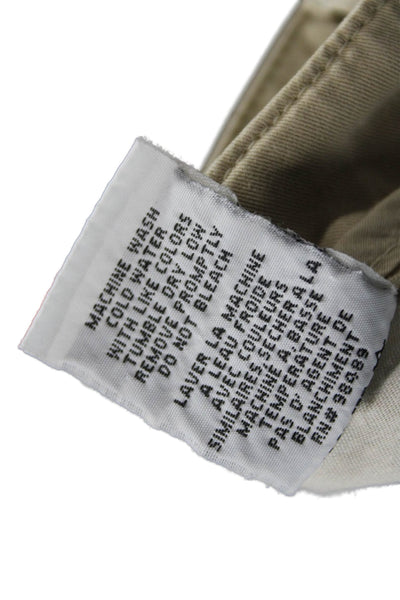 Fabrizio Gianni Jeans Women Beige Straight Cotton Blend Jeans Size 8