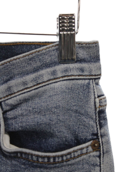 Re/Done Womens Slim Jeans Blue High Rise Size 26