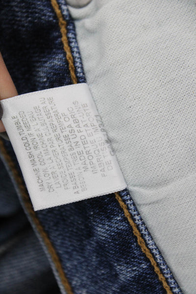 Re/Done Womens Slim Jeans Blue High Rise Size 26