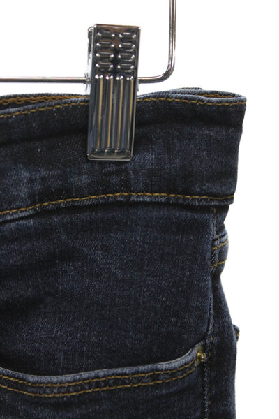 Frame Womens Skinny High Rise Blue Jeans Button Cotton Size 27