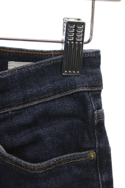 Frame Womens Skinny Jeans Blue High Rise Button Cotton Size 27