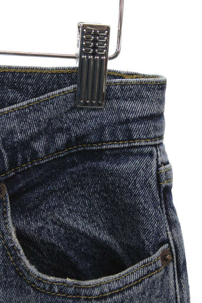 La Ligne Womens Straight High Rise Blue Jeans 30 Inseam Size 26