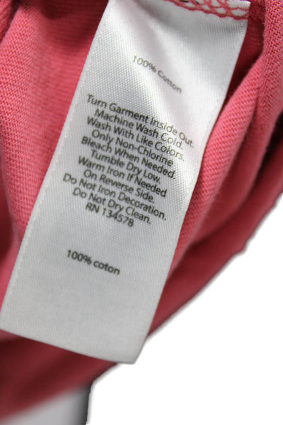 Vineyard Vines Mens Basic Graphic Red Cotton Crewneck Tee Short Sleeve Size L