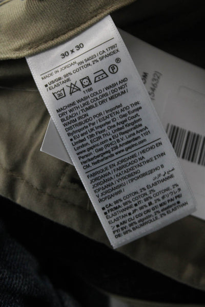 Banana Republic Mens Dress Pants Gray Button Cotton Size 30