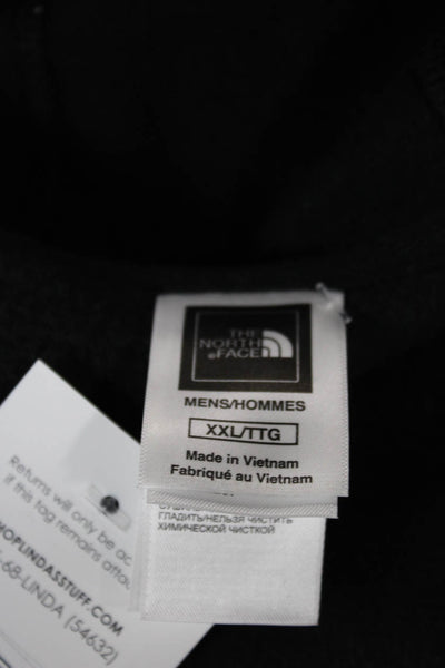 The North Face Mens Full Zip Hoodie Black High Neck Size 2XL