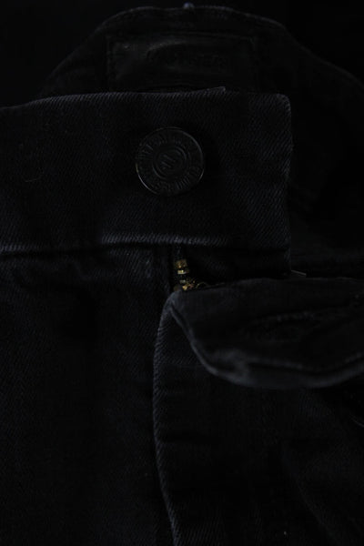Mother Womens Skinny Black High Rise Jeans Cotton Size 24