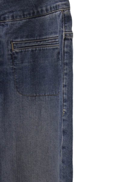 Frame Womens Wide Leg Jeans Blue High Rise Button Fly Size 29