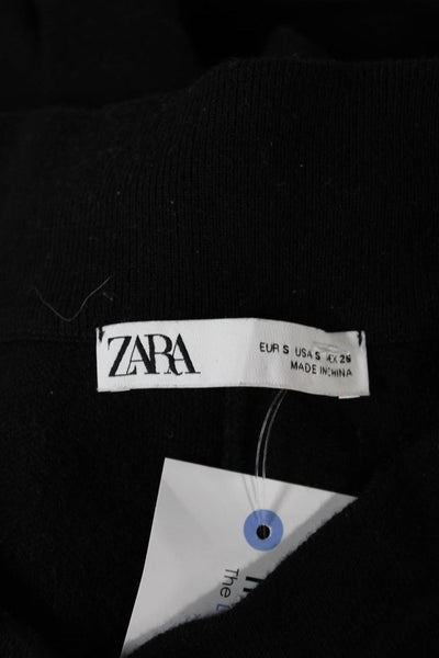 Zara Women Jogger Pants Black Drawstring Size S