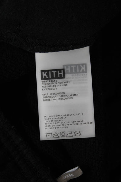 Kith Mens Black Cotton Drawstring Sweatpants Size S