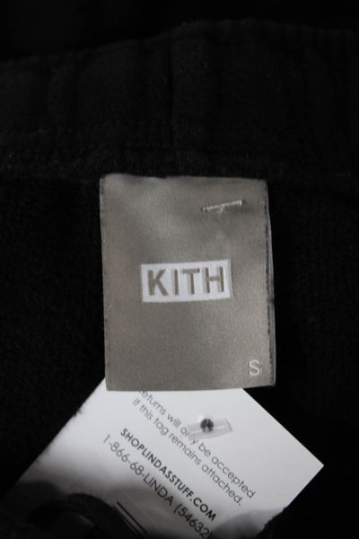 Kith Mens Black Cotton Drawstring Sweatpants Size S