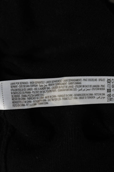 Zara Womens Pullover Black Viscose Long Sleeve Size S