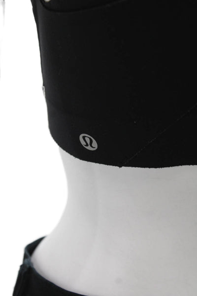 Lululemon Women's Scoop Neck Strappy Sports Bra Black Size M