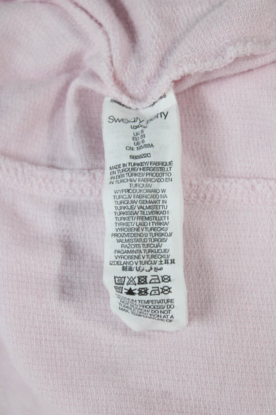 Sweaty Betty Womens Pullover Pink Cotton Blend Crew Neck Long Sleeve Size S