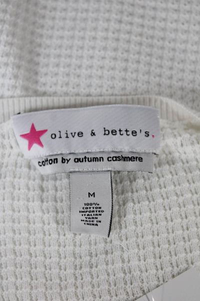 Cotton By Autumn Cashmere Womens White T-Shirt Long Sleeve Size M