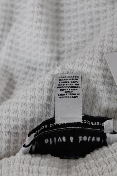Cotton By Autumn Cashmere Womens White T-Shirt Long Sleeve Size M