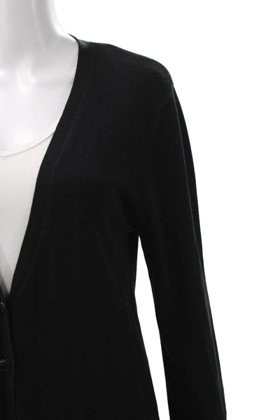 525 America Womens Cardigan V-Neck Long Sleeve Black Size S