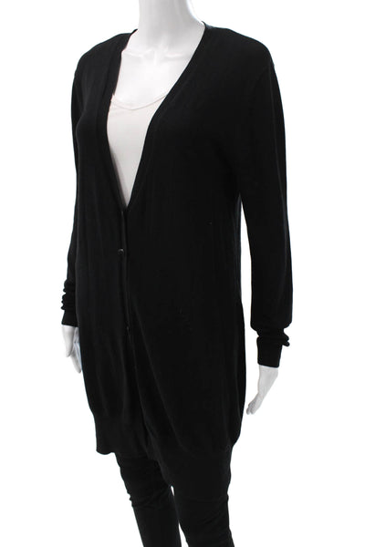 525 America Womens Cardigan V-Neck Long Sleeve Black Size S