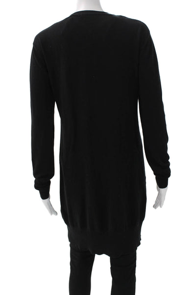 525 America Womens Cardigan V-Neck Long Sleeve Black Size S