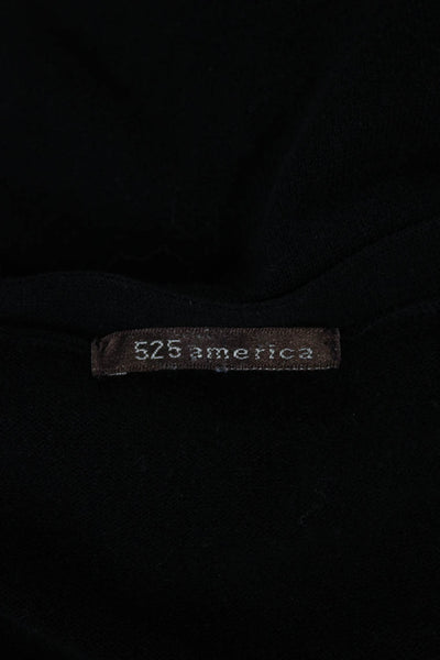 525 America Womens Cardigan V-Neck Long Sleeve Black Size S