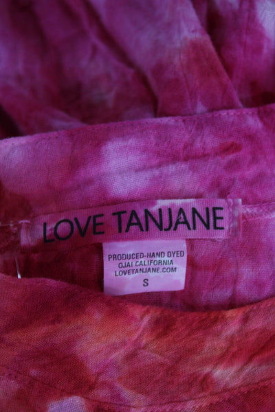 Love Tanjane Women Shirt Dress Multicolor Collared Long Sleeve Cotton Size S