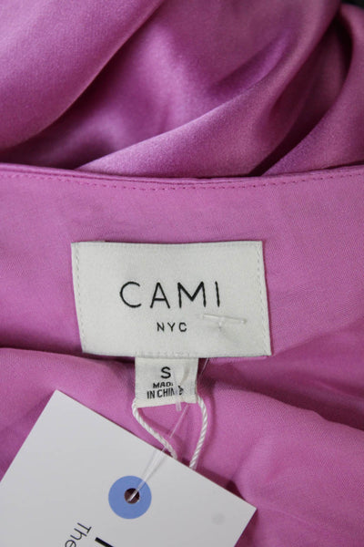 Cami NYC Women Mini Silk One Shoulder Dress Pink Size S