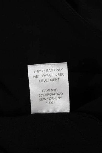 Cami NYC Women Sleeveless Scoop Neck Silk Blend Tank Camisole Black Size XS