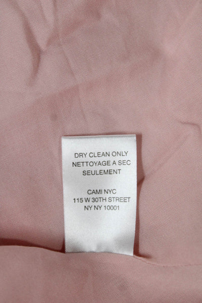 Cami NYC Womens Pink Silk Blend Cowl Neck Tank Sleeveless Size S