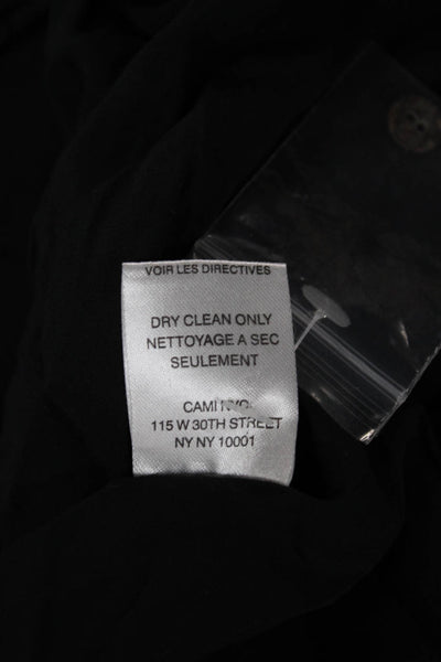 Cami NYC Womens Black Silk Blend V-Neck Sleeveless Tank Size S