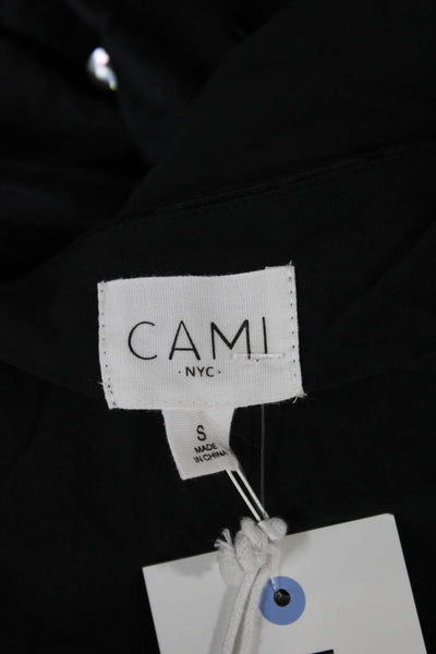 Cami NYC Womens Black Silk Blend V-Neck Sleeveless Tank Size S