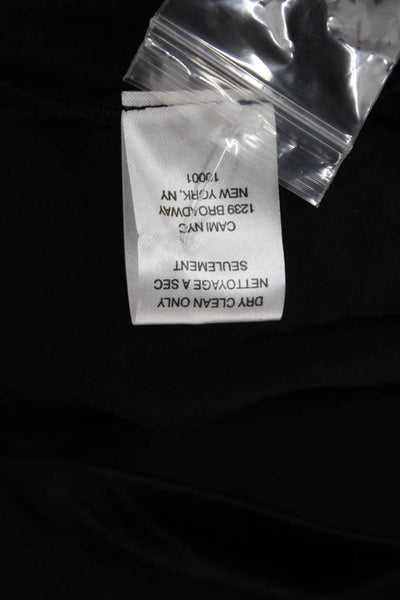 Cami NYC Women One Shoulder Velvet Jumpsuit Black Pullover Size XS
