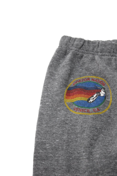 Aviator Nation Girls Graphic Print Jogger Pants Gray Size 6