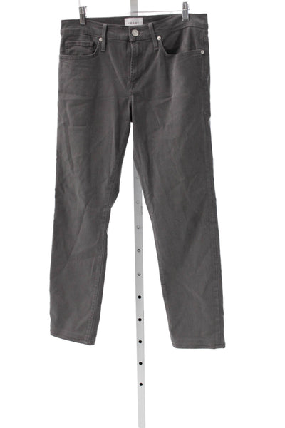 Frame Mens Slim Gray Lyocell Jeans Button Size 33