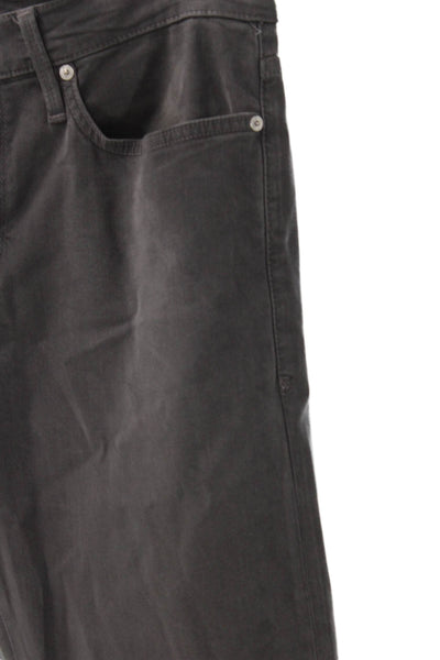 Frame Mens Slim Gray Lyocell Jeans Button Size 33