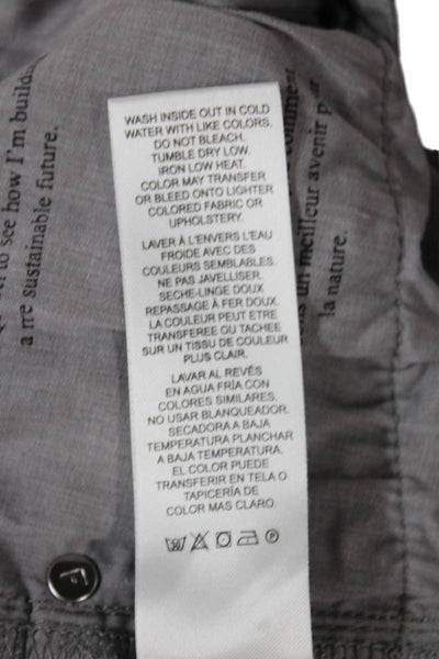Frame Mens Slim Gray Lyocell Jeans Button Size 33