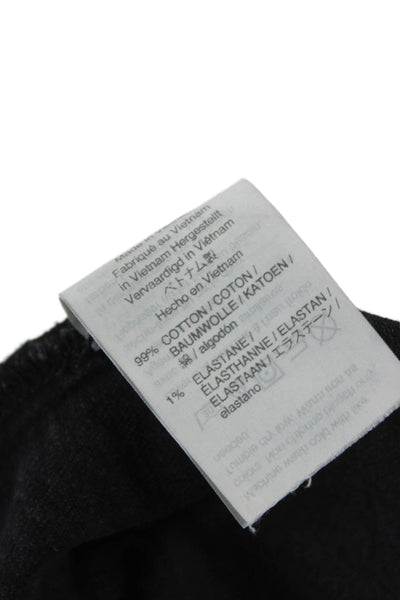 Madewell Womens Mini Black Button Skirt 99% Cotton Size 30
