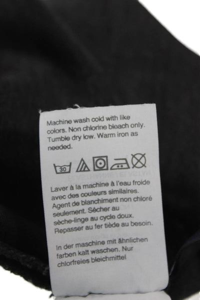 Madewell Womens Mini Black Button Skirt 99% Cotton Size 30