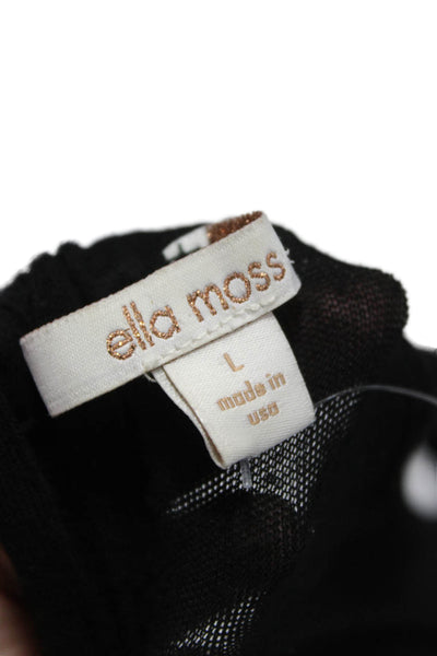 Ella Moss Women Maxi Dress Gray Rayon V-Neck Sleeveless Tie Mid-Calf Size L