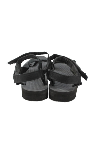Teva Womens Solid Platform Ankle Strap Sandals Black Size 10